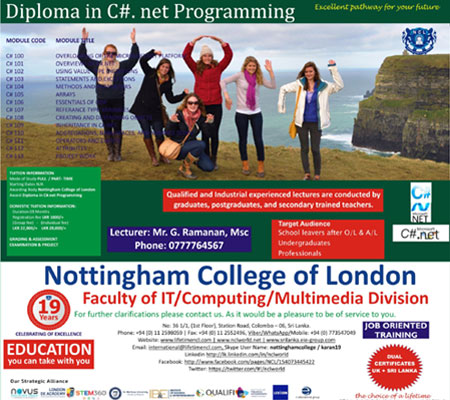 Diploma in C# .net programming class is going to start.